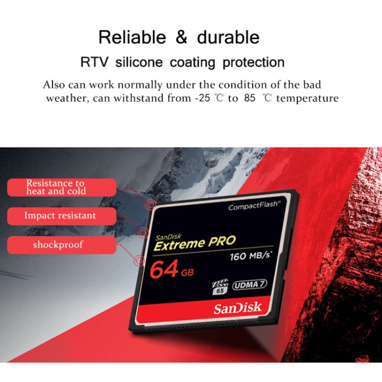 SanDisk CFXPS-1067X High Speed CF Card Camera SLR Camera Memory Card CF-160M/S, Capacity: 64GB