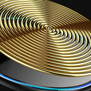 X8 15W QI Round Acrylic Mirror Wireless Charger(Silver)