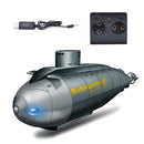 Children 2.4G Electric Six-Way Mini Submarine Model Boy Playing In Water Remote Control Boat Nuclear Submarine(Black)