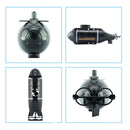 Children 2.4G Electric Six-Way Mini Submarine Model Boy Playing In Water Remote Control Boat Nuclear Submarine(Black)