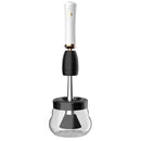 Electric Scrubber USB Rechargeable Makeup Brush Cleaning Machine Automatic Drying Brush Cleaner(White)