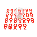 2 Sets Silicone Wine Glass Letter Mark Pendant(Yellow)
