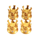 4 PCS / Set Motorcycle Modified Crown Engine Screw Decorative Cover For Harley 750 / 883 / 1200 / 72 / X48(Gold)