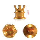 4 PCS / Set Motorcycle Modified Crown Engine Screw Decorative Cover For Harley 750 / 883 / 1200 / 72 / X48(Silver)