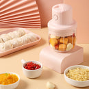Baby Food Supplement Meat Grinder Electric Mini USB Rechargeable Mixer Small Minced Meat Garlic Masher Small (Blue)