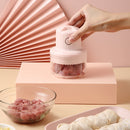 Baby Food Supplement Meat Grinder Electric Mini USB Rechargeable Mixer Small Minced Meat Garlic Masher Small (Blue)