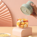 Baby Food Supplement Meat Grinder Electric Mini USB Rechargeable Mixer Small Minced Meat Garlic Masher Small (Blue)