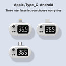 K8 Automatic Infrared Mobile Phone Smart Thermometer Non-Contact Human Body Thermometer, Specification: Type-C Head(White)