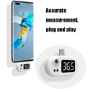 K8 Automatic Infrared Mobile Phone Smart Thermometer Non-Contact Human Body Thermometer, Specification: Type-C Head(White)