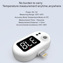 K8 Automatic Infrared Mobile Phone Smart Thermometer Non-Contact Human Body Thermometer, Specification: Type-C Head(White)