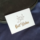 100 PCS Wedding Blessing Card Thank You Message Gift Decoration Card Bronzing Flower Greeting Card Blessing ï¼ˆWhiteï¼‰