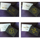 100 PCS Wedding Blessing Card Thank You Message Gift Decoration Card Bronzing Flower Greeting Card Happy Birthday ï¼ˆWhiteï¼‰