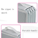 Solid Color Square Four-Layer Pencil Case Sketch Colorful Pencil Case With 72 Holes(Black)