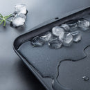 Aluminum Alloy Quick Thawing Plate Rectangle Food Thawing Deicing Tray(Black)