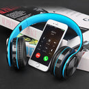 FG-69 Bluetooth Wireless Headset Subwoofer Mobile Computer Headset(Blue)
