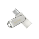 SanDisk Type-C + USB 3.1 Interface OTG High Speed Computer Phone U Disk, Colour: SDDDC4 Silver Metal Shell, Capacity: 32GB