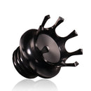 Motorcycle CNC Aluminum Alloy Crown Fuel Tank Cap Suitable For Harley 883 / XL / 1200 / 48 / 72(Black)