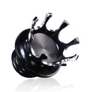 Motorcycle CNC Aluminum Alloy Crown Fuel Tank Cap Suitable For Harley 883 / XL / 1200 / 48 / 72(Black and White)