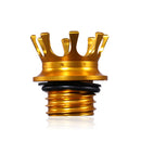 Motorcycle CNC Aluminum Alloy Crown Fuel Tank Cap Suitable For Harley 883 / XL / 1200 / 48 / 72(Golden)