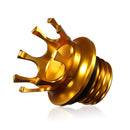 Motorcycle CNC Aluminum Alloy Crown Fuel Tank Cap Suitable For Harley 883 / XL / 1200 / 48 / 72(Golden)