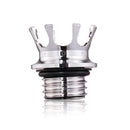 Motorcycle CNC Aluminum Alloy Crown Fuel Tank Cap Suitable For Harley 883 / XL / 1200 / 48 / 72(Silver)