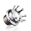 Motorcycle CNC Aluminum Alloy Crown Fuel Tank Cap Suitable For Harley 883 / XL / 1200 / 48 / 72(Silver)