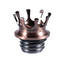 Motorcycle CNC Aluminum Alloy Crown Fuel Tank Cap Suitable For Harley 883 / XL / 1200 / 48 / 72(Bronze)