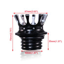 Motorcycle CNC Aluminum Alloy Crown Fuel Tank Cap Suitable For Harley 883 / XL / 1200 / 48 / 72(Silver)