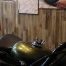 Motorcycle CNC Aluminum Alloy Crown Fuel Tank Cap Suitable For Harley 883 / XL / 1200 / 48 / 72(Bronze)