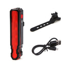 LD51 USB Rechargeable Bicycle Laser Tail Light Night Riding LED Warning Light Outdoor Riding Equipment(Red Light)