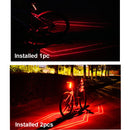 LD51 USB Rechargeable Bicycle Laser Tail Light Night Riding LED Warning Light Outdoor Riding Equipment(Red Light)