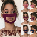 3 PCS Anti-Fog Lip Language Face Shield For The Deaf And Mute Solid Color Printing Face Shield(Red)