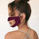 3 PCS Anti-Fog Lip Language Face Shield For The Deaf And Mute Solid Color Printing Face Shield(Red)
