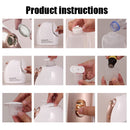 Hot and Cold Spray Fruit and Vegetable Steaming Face Device Nano Spray Water Replenishing Instrument Beauty Instrument, CN Plug(Rose Gold)