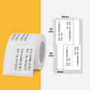 Network Cable Knife Type T-Type Double-Row Cable Thermal Paper Label Printing Paper For NIIMBOT B3(White)