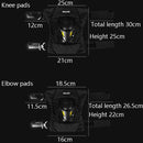 SULAITE Motorcycle Protector Rider Wind Warmth Protective Gear Riding Equipment, Colour: Black Elbow Pads