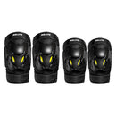 SULAITE Motorcycle Protector Rider Wind Warmth Protective Gear Riding Equipment, Colour: Black Knee Pad+Elbow Pad
