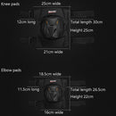 SULAITE Motorcycle Riding Equipment Protective Gear Off-Road Riding Anti-Fall Protector, Specification: Knee Pads+Elbow Pad