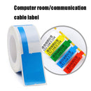 Printing Paper Cable Label For NIIMBOT B50 Labeling Machine(03F-Blue)