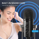 BM-86 USB Condenser Microphone Voice Recording Computer Microphone Live Broadcast Equipment Set, Specification: Standard
