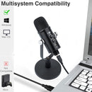 BM-86 USB Condenser Microphone Voice Recording Computer Microphone Live Broadcast Equipment Set, Specification: Cantilever Bracket Set
