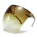 Men And Women All-Round Protection Anti-Fog Face Shield Integrated Anti-Spitting Goggles(Gradient Tea)