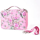 252 Holes Art Sketching Brush Colorful Lead Storage Large Capacity Portable Pencil Case(Pink)