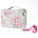 252 Holes Art Sketching Brush Colorful Lead Storage Large Capacity Portable Pencil Case(Green )