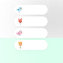 Thermal Label Paper Cosmetic Sticker Bottled Name Sticker For NIIMBOT D11 Printer, Size: Birds and Flowers