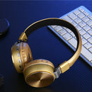 FG-66 Subwoofer Wireless Bluetooth Headset Support TF Card & FM Radio(Golden)