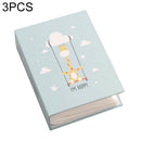 3 PCS 6 Inch 100 Sheets Photo Album 4D Interstitial Album(Swing Deer-17)
