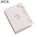 3 PCS 6 Inch 100 Sheets Photo Album 4D Interstitial Album(Meow-6)
