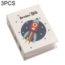 3 PCS 6 Inch 100 Sheets Photo Album 4D Interstitial Album(Dream-4)