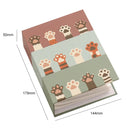 3 PCS 6 Inch 100 Sheets Photo Album 4D Interstitial Album(Cat Paw 9201-5)